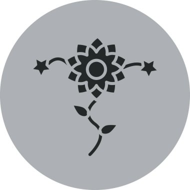 çiçek simgesi vektör illüstrasyonu