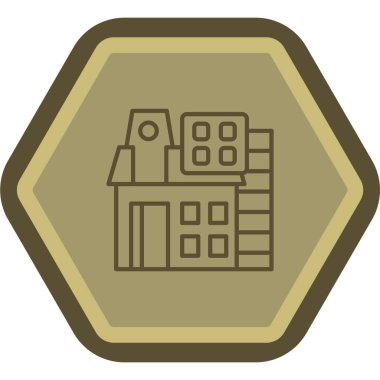 Emlak simgesi. vektör illüstrasyonu