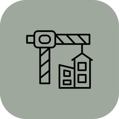 Yapı simgesinin vektör illüstrasyonu