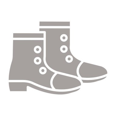 Kauçuk simgesi botlar. vektör çizim