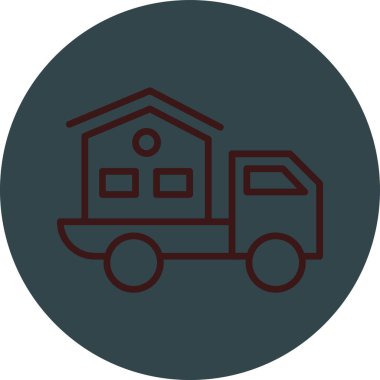 Ev simgesi vektör illüstrasyonu