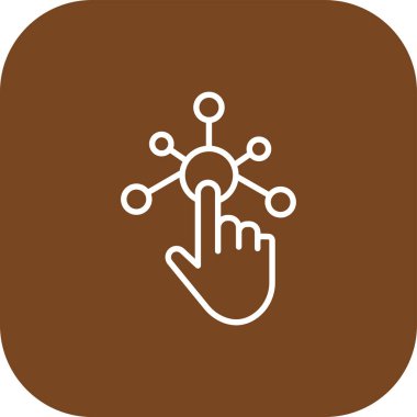 Tıbbi bir araştırmada insan organının vektör simgesi