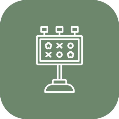 vektör lcd simgesi illüstrasyonu