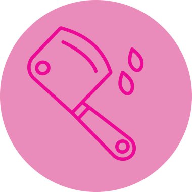 Kürek. Web simgesi basit illüstrasyon