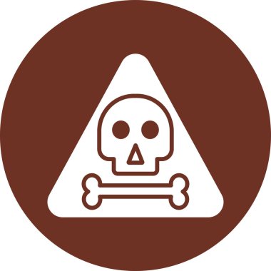 Kurukafa simgesi vektör illüstrasyonu