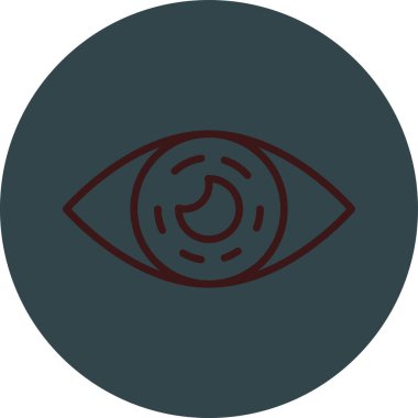Göz. Web simgesi basit illüstrasyon