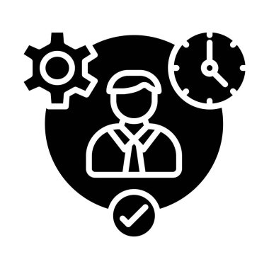 dişli simgesinin vektör illüstrasyonu