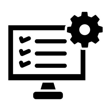 bilgisayar simgesi vektör illüstrasyonu