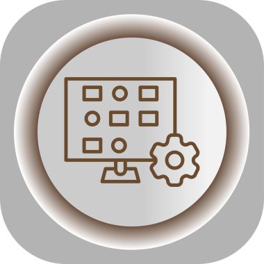vector settings icon illustration
