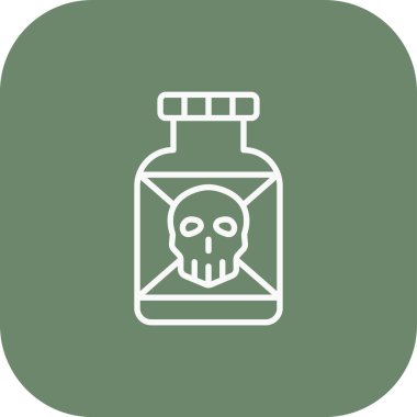 zehir şişesi simgesi soyut arkaplanda izole