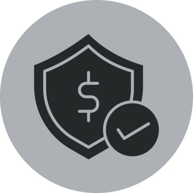 kalkan ikon vektör illüstrasyonu