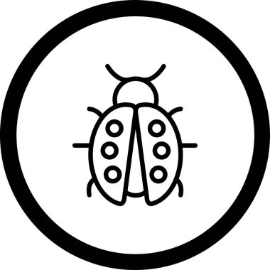 Böceğin, böceğin, böceğin vektör simgesi