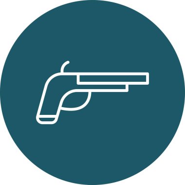 Bir silahın vektör illüstrasyonu