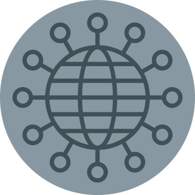 küresel ağ. Basit resimleme