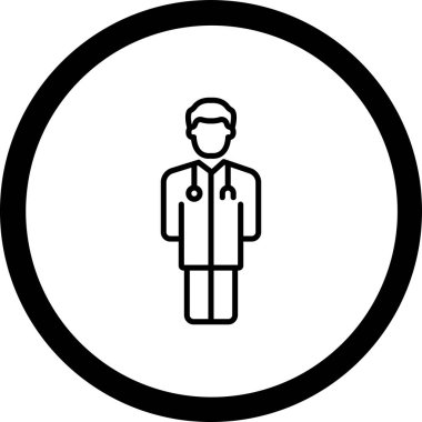 Doktor vektör satırı simgesi