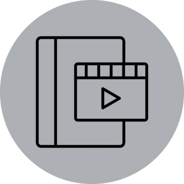 Vektör TV simgesi illüstrasyonu