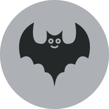 yarasa simgesi vektör illüstrasyonu