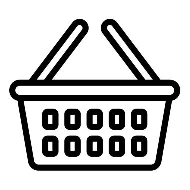 Sepet alışveriş simgesi, taslak biçimi