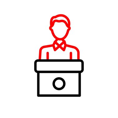 Şeffaf arkaplanda iş adamı vektör illüstrasyonu