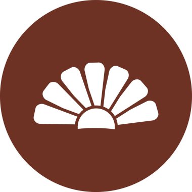 kabuk vektör simgesi. Düz vektör sembolü. Pictogram beyaz arka planda izole edilmiştir. Web ve yazılım arayüzleri için dizayn edildi.