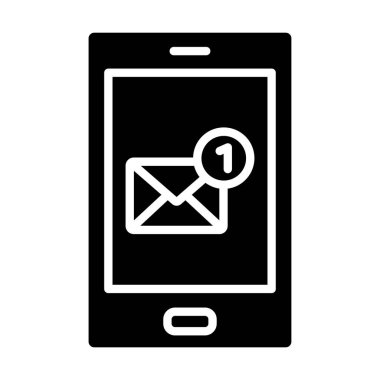 posta vektör düz simgesi