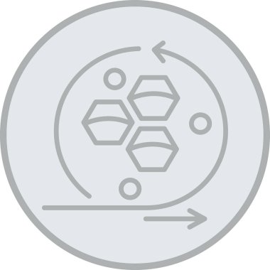 Bir gezegen simgesinin vektör illüstrasyonu