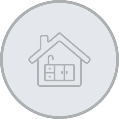 ev simgesi vektör illüstrasyonu