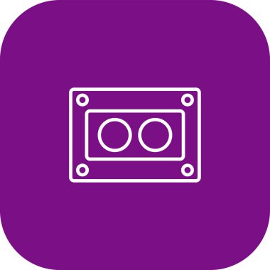 vektör müzik kaset simgesi