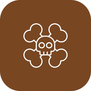 Kafatası kemikleri simgesiyle