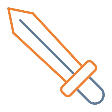 kılıç simgesi vektör illüstrasyonu