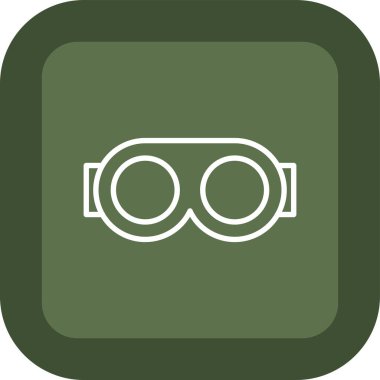 Gözlükler web simgesi, vektör illüstrasyonu