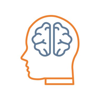 Kafa simgesi ile insan beyni