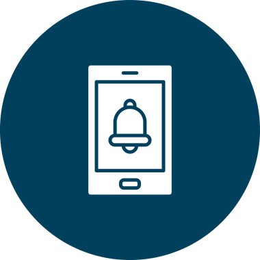 Akıllı telefon simgesinin vektör illüstrasyonu