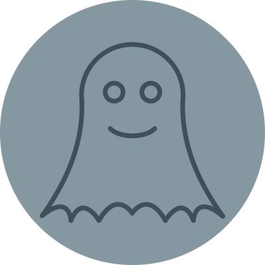 Cadılar Bayramı hayalet simgesi vektör illüstrasyonu