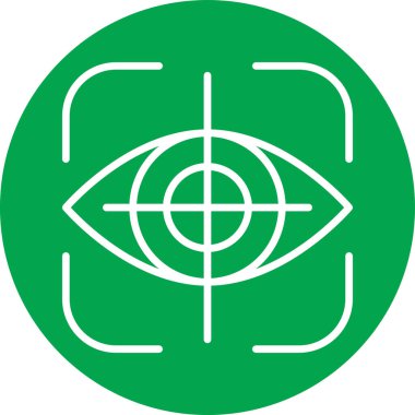 Göz simgesi vektör illüstrasyonu