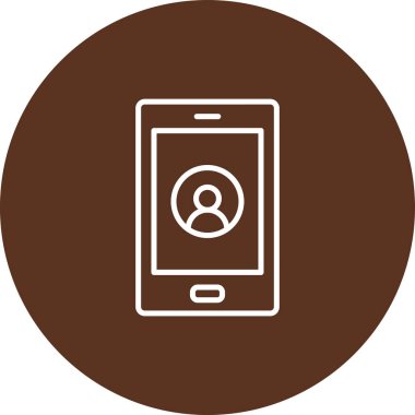 Telefon simgesi vektör illüstrasyonu