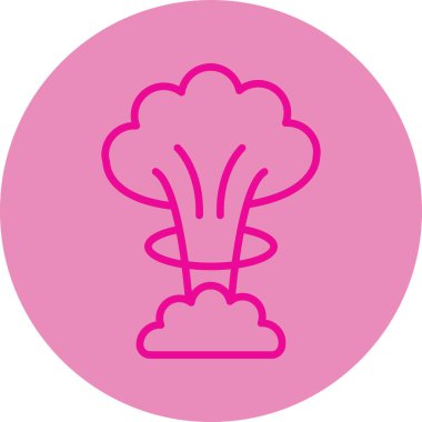 Nükleer güç simgesinin vektör illüstrasyonu