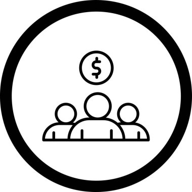 iş simgesi soyut bir grupta izole edildi