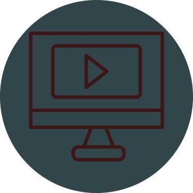 Bilgisayar simgesinin vektör illüstrasyonu