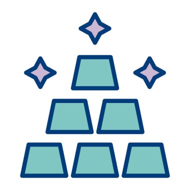 Bir noel ağacının vektör çizimi