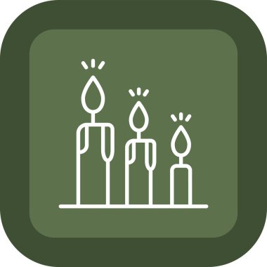 Mumlar web simgesi, vektör çizim