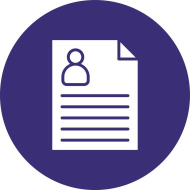 Belge. Web simgesi basit illüstrasyon