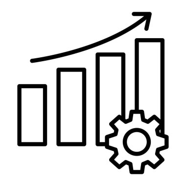 büyüme grafiği simgesi, özet biçimi