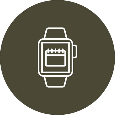 smartwatch simge vektör çizimi