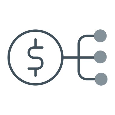 Dolar simgesi, vektör illüstrasyonu