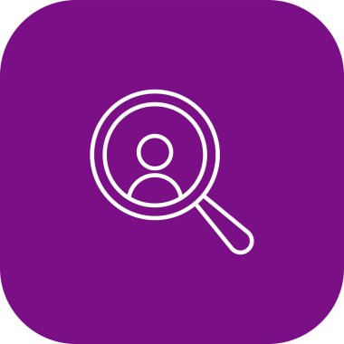 Büyüteç simgesinin vektör illüstrasyonu