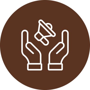 Okları olan el. vektör illüstrasyonu