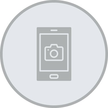 Kamera simgesi, vektör illüstrasyonu