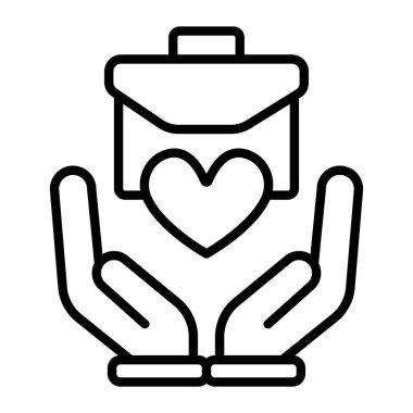 Bağış bağış simgesi, taslak biçimi