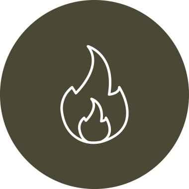 ateş alev ikonu vektör illüstrasyonuName